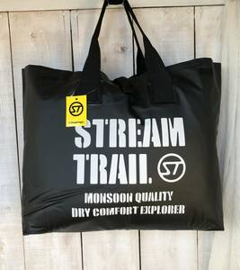 STREAM TRAIL ★ ストリームトレイル ☆ WET TOTE BAG ☆ ウェット トートバック ★ BLACK Size→ Ｗ580×Ｈ420×Ｄ120ｍｍ 