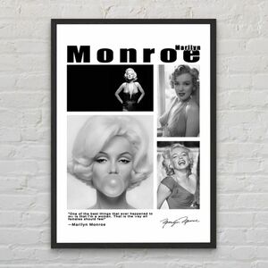 2-Marilyn Monroe　マリリン・モンロー　A4額装付　フレーム付