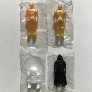 【新品/未開封】1978年 明治製菓スター・ウォーズチョコレートおまけ★ミニモデル4種セット★検)バンダイケナー森永タカラSWポピー消しゴム