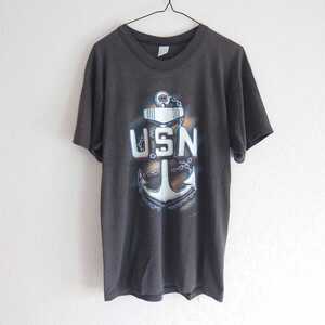 古着 ビンテージ Tシャツ USN マリン 海軍 1991 黒 ブラック 