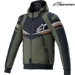 在庫あり アルパインスターズ ジャケット 4200520 SEKTOR V2 TECH HOODIE FOREST BLACK ORANGE FLUO(684) サイズ:M