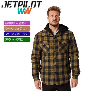 ジェットパイロット JETPILOT アウター 送料無料 キルト フランネル ジャケット JPW49 マスタード L ワークウェア マリン 男女兼用