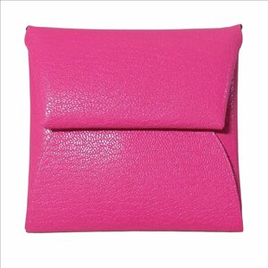 エルメス バスティア ローズポップ 小銭入れ 財布 シェーブル シャムキラ HERMES BASTIA ROSE POP CHEVRE CHAMKILA