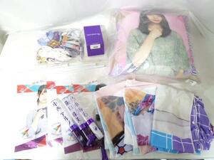 【同梱可】中古品 アイドル 乃木坂46 阪口珠美他 クッション フード付きタオル ラバーバンド ペンライト等グッズセッ