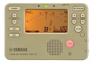 全国送料無料！ポストに投函・YAMAHA TDM-710GL ゴールド チューナー/メトロノーム