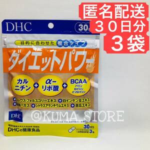3袋 DHC ダイエットパワー 30日分 カルニチン アルファリポ酸 BCAA