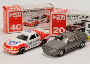 ☆トミカ 日産 スカイライン GT-R レーシング ・カイライン GT-R シール付き　2台　日本製　絶版珍品★