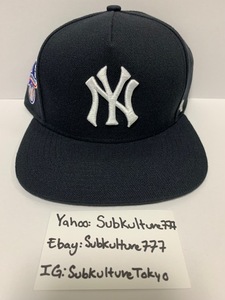 【新品】 Supreme　シュプリーム　Box Logo Snapback NY rare new キャップ ネイビー　帽子　希少