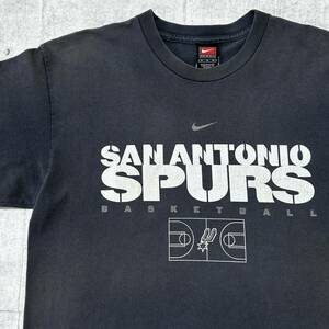 00s NIKE USA企画 SPURS Tシャツ ナイキ NBA スパーズ　　大きいサイズ San Antonio サンアントニオ バスケ 00年代 old メキシコ製 柳10019