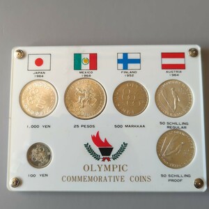 1952〜1968年　Finland　Austria　Japan　Mexico オリンピック4カ国記念硬貨セット