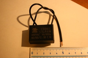 ( CBB61　1.5uF 450VAC 50/60Hz ) キャパシター　モーター始動　フィルムコンデンサー　fan capacitor