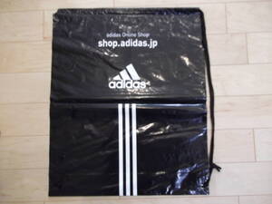 未使用即決 adidasアディダス ノベルティ 大き目ビニールバッグ 3枚組 難有 59.5×50×12.5cm 