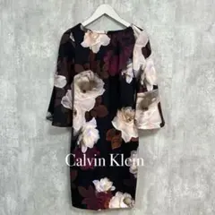 ★ Calvin Klein カルバンクライン　花柄　ワンピース　ひざ丈　2P