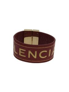 BALENCIAGA◆Agneau Logo Blanket Bracelet/RED/メンズ/466597・6313・B・505293・S