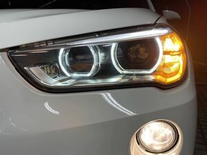 USA BMW 純正 F48 X1 LED Headlight 左右セット USDM USヘッドライト US純正 US仕様 デイライト サイドマーカー