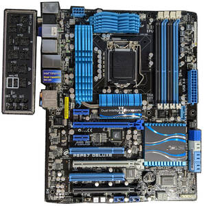 【中古】ASUS P8P67 DELUXE + Win10Homeデジタルライセンス [LGA1155 インテル第2，3世代用]