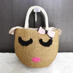 【美品】アジョリー アイラッシュ まつげ カゴバッグ