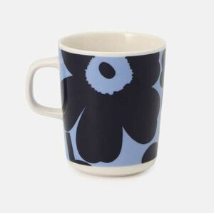 marimekko マリメッコ マグカップ 新品 Unikko ウニッコ ダークブルー×ライトブルー