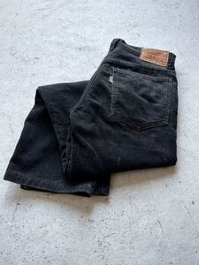 60s-70s LEVI’S BIG-E 518 CORDUROY BLACK VINTAGE リーバイス ビッグE 518-1759 コーデュロイパンツ ブラック オールド ビンテージ / 519