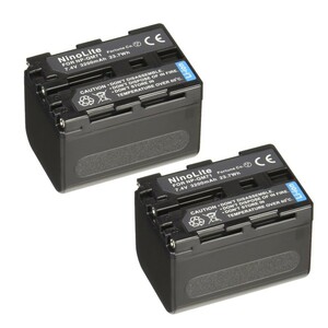 2個 Sonyソニー カメラバッテリーNP-QM70互換品DCR-DVD301 GV-HD700 GV-D1000 DCR-DVD101 DCR-DVD201等対応 battery