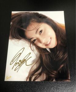 倉木麻衣 直筆サイン入りブロマイド「 2017 Smile 」 会場 HMV＆BOOKS TOKYO