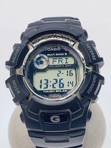 CASIO◆ソーラー腕時計・G-SHOCK/デジタル/BLK