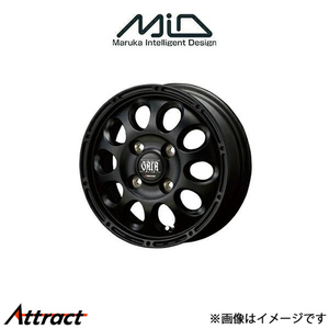 MID マナレイスポーツ ガイアクロス アルミホイール 4本 ラパン HE22S(12×4J 4-100 INSET42 マットブラック)MANARAY SPORT GAIA X