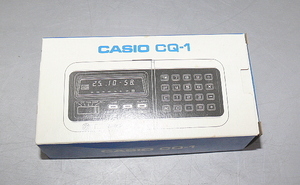 レア★希少品　昭和レトロ デットストック CASIO でんクロ CQ-1 コンピュウタークォーツ (黒)日本製 ジャンク扱いで 格安（33）