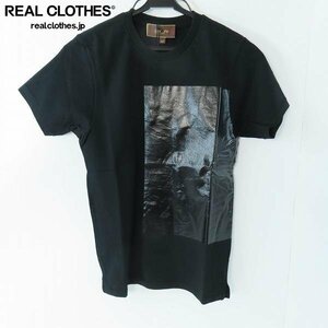 ☆（1）【未使用】Bennu/ヴェンヌ スクエアプリント 半袖Tシャツ ブラック BH16AW-CS15/40 /LPL