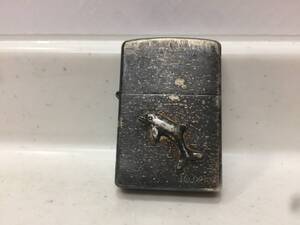 Zippo　ジッポー　イルカ　メタル張り　03年製　No.0216　　T414　　　　KJ1