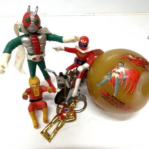 ジャンク！当時物 ポピー ポピニカ 超合金 仮面ライダー ソフビ フィギュア 昭和レトロ 特撮 バイク マシン ガッチャマ 希少レア N