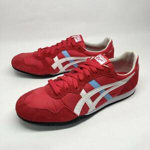 即決!良好! Onitsuka Tiger SERRANO 赤系×白/水色 27cm TH109L / オニツカタイガー アシックス セラーノ asics