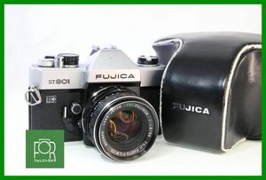 【同梱歓迎】実用■FUJICA ST801 + FUJI EBC FUJINON 55mm F1.8■シャッター全速・露出計完動■■AN2371