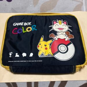 送料無料 レア ゲームボーイカラー 収納ケース ポケモン バッグ ポケットモンスター NINTENDO GAMEBOY COLOR POCKET MONSTERS