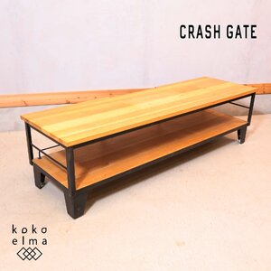 CRASH GATE クラッシュゲート ANTIS アンティス テレビボード オーク材 TV台 ローボード KNOT ANTIQUES インダストリアル 工業系 EE212