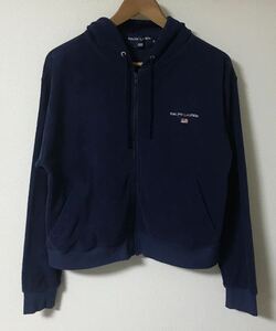 RALPH LAUREN POLO SPORT ラルフローレン ポロ スポーツ レディース パイル生地 パーカー 紺色 ネイビー M