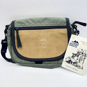 6-17 未使用 希少 JANDD ジャンド Travel Satchel トラベル サッチェル ショルダー バッグ サコッシュ オリーブ グリーン アウトドア