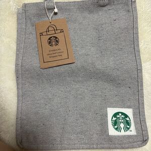 STARBUCKS スターバックス アップサイクルコットン ショッパーバッグ デニムブルー S