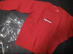 ★新品購入後未使用　サイズ S Supreme Box Logo Crewneck RED SWEAT SHIRT シュプリーム ボックスロゴ クルーネック スウェット　★