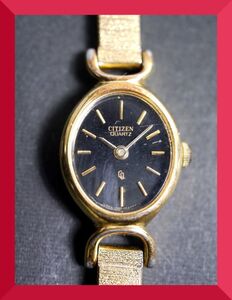 シチズン CITIZEN クォーツ 2針 純正ベルト 4-104200 YO 女性用 レディース 腕時計 W796