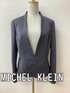 ミッシェルクラン (MICHEL KLEIN) グレージャケット ホックひとつ サイズ40