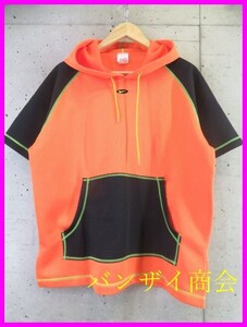 028m12◆90sヴィンテージ◆美品です◆NIKE ナイキ 半袖メッシュパーカー M/スウェットパーカー/ジャージジャケット/オールド/ブルゾン