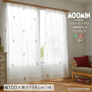 MOOMIN/ムーミン　シアーカーテン　100×198cm×1枚 UMBRELLA　アンブレラ