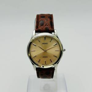 【39】１円スタート！　SEIKO　セイコー　DOLCE　ドルチェ　8J41-8010　クォーツ　稼働　中古品　保管品　ベルト社外