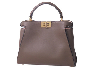 ◆ミウラ◆ フェンディ FENDI ピーカブー エッセンシャリー アイコニック スモール 2WAY ハンドバッグ 8BN302 9FJ F15LK 未使用