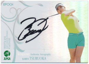 Epoch 2024 JLPGA 日本女子プロゴルフ協会 Top Player 鶴岡果恋 ヒロイン 直筆サインカード 30枚限定 Heroine Authentic Autographs