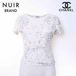 シャネル CHANEL 半袖Ｔシャツ カメリア カットソー 98C Size 40 マルチカラー