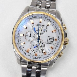 1円 可動品 腕時計 シチズン CITIZEN エコドライブ H820-T021701 電波ソーラー メンズ 同梱不可