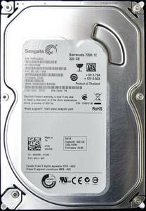 SEAGATE ST3320418AS ディスク容量:320GB SATA300 HDD 2010年製造 (Cristal DiscInfo 正常) 使用時間 10750H (管:EH112