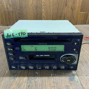 AV6-190 激安 カーステレオ TOYOTA CKP-D59 08600-00024 PIONEER FH-M8246ZT CD カセット AC109436 本体のみ 簡易動作確認済み 中古現状品